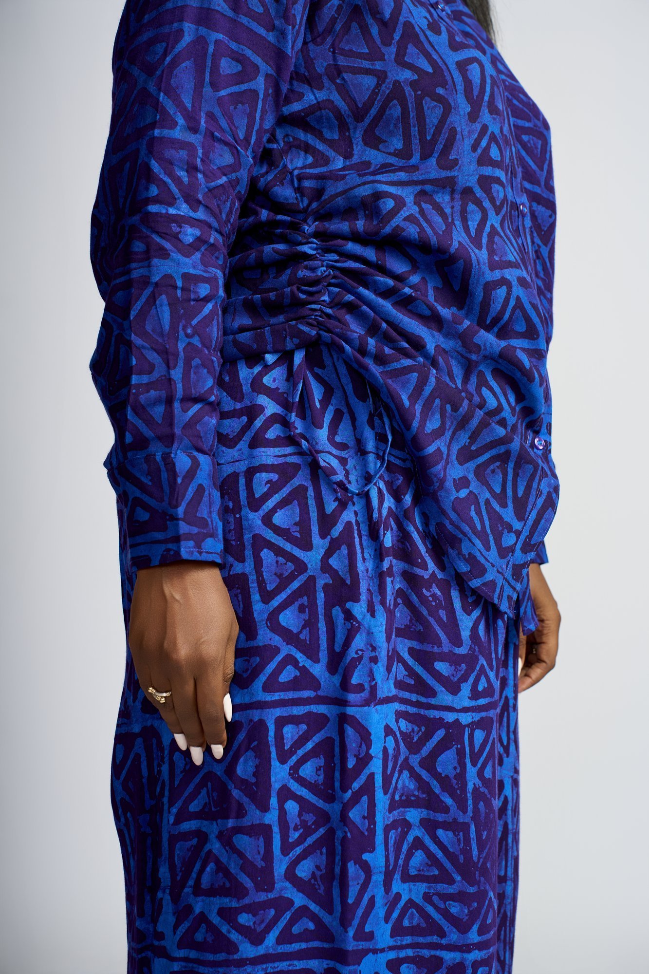 Amina Set — Bleu Geometrique
